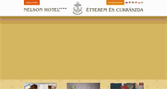 Desktop Screenshot of nelsonhotel.hu