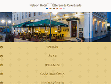 Tablet Screenshot of nelsonhotel.hu